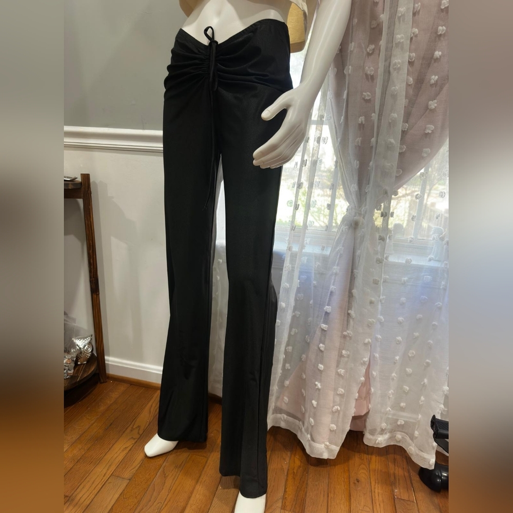 Fashion Nova Black Feeling Flirty Ruched Skinny Pant